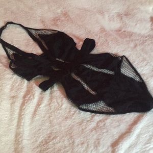 Halter bathing suit.